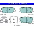 Sada brzdovch destiek ATE ‐ AT LD5633