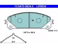 Sada brzdovch destiek ATE ‐ AT LD5634