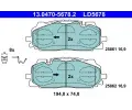 Sada brzdovch destiek ATE ‐ AT LD5678