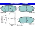 Sada brzdovch destiek ATE ‐ AT LD5681