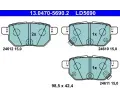 Sada brzdovch destiek ATE ‐ AT LD5690