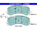 Sada brzdovch destiek ATE ‐ AT LD5692