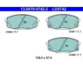 Sada brzdovch destiek ATE ‐ AT LD5742