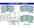 Sada brzdovch destiek ATE ‐ AT LD5780