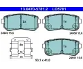 Sada brzdovch destiek ATE ‐ AT LD5781