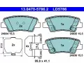 Sada brzdovch destiek ATE ‐ AT LD5786