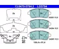 Sada brzdovch destiek ATE ‐ AT LD5794