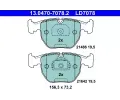 Sada brzdovch destiek ATE ‐ AT LD7078