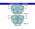 ATE Sada brzdovch destiek Ceramic ‐ AT LD7079