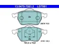 Sada brzdovch destiek ATE ‐ AT LD7081