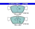 ATE Sada brzdovch destiek Ceramic ‐ AT LD7086