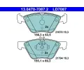 Sada brzdovch destiek ATE ‐ AT LD7087