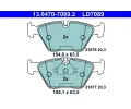 ATE Sada brzdovch destiek Ceramic ‐ AT LD7089