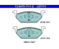 Sada brzdovch destiek ATE ‐ AT LD7111