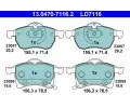 Sada brzdovch destiek ATE ‐ AT LD7116