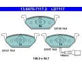 Sada brzdovch destiek ATE ‐ AT LD7117