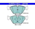 Sada brzdovch destiek ATE ‐ AT LD7155