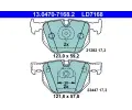 Sada brzdovch destiek ATE ‐ AT LD7168