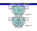 ATE Sada brzdovch destiek Ceramic ‐ AT LD7174