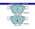 ATE Sada brzdovch destiek Ceramic ‐ AT LD7176