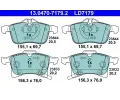 Sada brzdovch destiek ATE ‐ AT LD7179