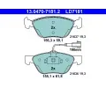 Sada brzdovch destiek ATE ‐ AT LD7181