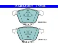 Sada brzdovch destiek ATE ‐ AT LD7188