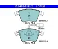 Sada brzdovch destiek ATE ‐ AT LD7191