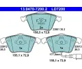 Sada brzdovch destiek ATE ‐ AT LD7200