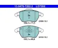 Sada brzdovch destiek ATE ‐ AT LD7202