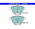 Sada brzdovch destiek ATE ‐ AT LD7204