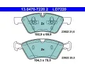 Sada brzdovch destiek ATE ‐ AT LD7220