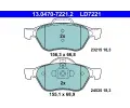 Sada brzdovch destiek ATE ‐ AT LD7221