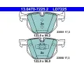 ATE Sada brzdovch destiek Ceramic ‐ AT LD7225