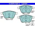 Sada brzdovch destiek ATE ‐ AT LD7227