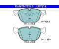 Sada brzdovch destiek ATE ‐ AT LD7231