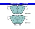 ATE Sada brzdovch destiek Ceramic ‐ AT LD7238