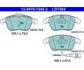 Sada brzdovch destiek ATE ‐ AT LD7242