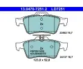 ATE Sada brzdovch destiek Ceramic ‐ AT LD7251