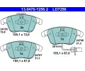 Sada brzdovch destiek ATE ‐ AT LD7256