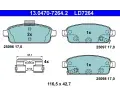 Sada brzdovch destiek ATE ‐ AT LD7264