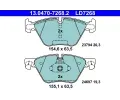 Sada brzdovch destiek ATE ‐ AT LD7268