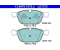 Sada brzdovch destiek ATE ‐ AT LD7272