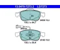 Sada brzdovch destiek ATE ‐ AT LD7273