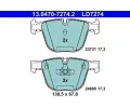 Sada brzdovch destiek ATE ‐ AT LD7274