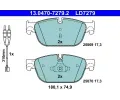 Sada brzdovch destiek ATE ‐ AT LD7279