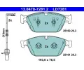 Sada brzdovch destiek ATE ‐ AT LD7281