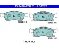 Sada brzdovch destiek ATE ‐ AT LD7282