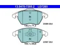 Sada brzdovch destiek ATE ‐ AT LD7285