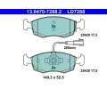 Sada brzdovch destiek ATE ‐ AT LD7288